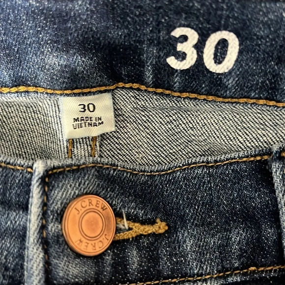 J. Crew Jeans Vintage Slim Straight Raw Hem - Size 30 - Picture 6 of 12